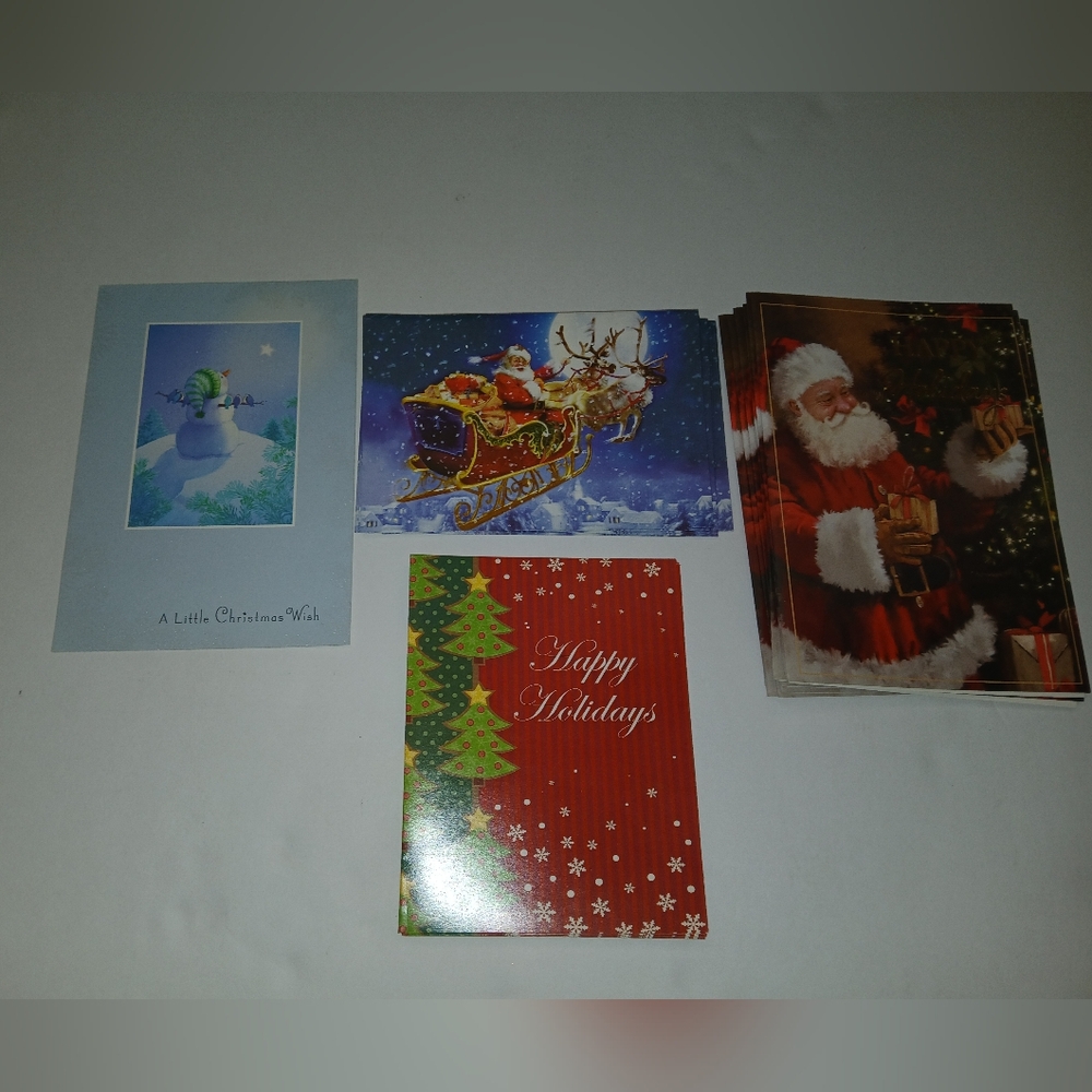 Lot of 22 Christmas Cards New